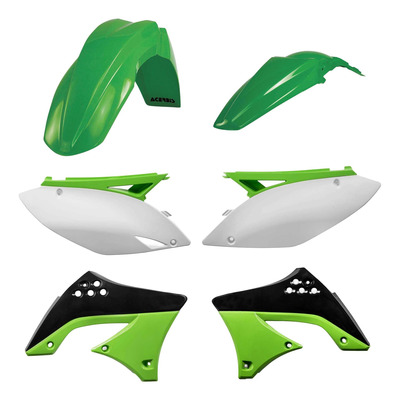 Kit Plastique ACERBIS Type Origine Réplica 2010 Vert / Blanc / Noir - Kawasaki 450 KXF 09-11