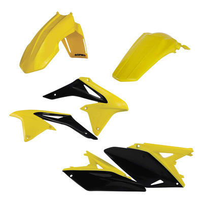 Kit Plastique ACERBIS Type Origine Réplica 2010 Jaune / Noir - Suzuki 250 RMZ 10-18
