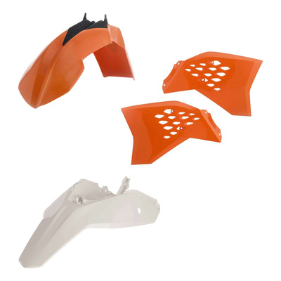 Kit Plastique ACERBIS Type Origine Réplica 2012 Orange / Blanc - KTM 65 SX 12-15