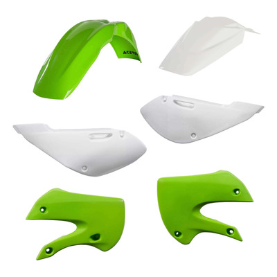 Kit Plastique ACERBIS Type Origine Réplica 2013 Blanc / Vert - Kawasaki 65 KX 00-25