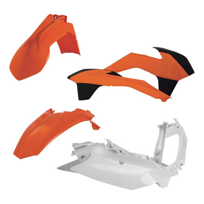 Kit Plastique ACERBIS Type Origine Réplica 2014 Orange / Blanc / Noir - KTM EXC / EXCF 14-16