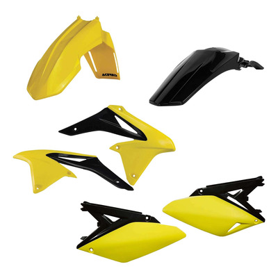 Kit Plastique ACERBIS Type Origine Réplica 2014 Jaune / Noir - Suzuki 250 RMZ 10-18