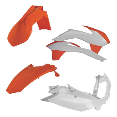 Kit Plastique ACERBIS Type Origine Réplica 2015 Blanc / Orange - KTM SX / SXF 13-15