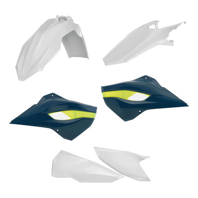 Kit Plastique ACERBIS Type Origine Réplica 2016 Blanc/Bleu Nuit/Jaune - Husqvarna 450 FC 14-15