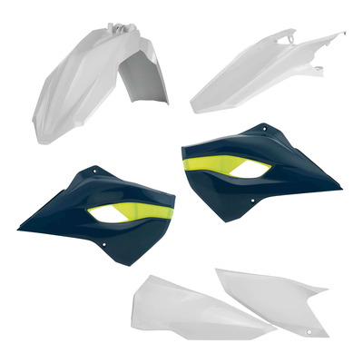Kit Plastique ACERBIS Type Origine Réplica 2016 Blanc / Bleu Nuit / Jaune - Husqvarna TE / FE 14-16
