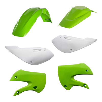 Kit Plastique ACERBIS Type Origine Réplica 2016 Vert / Blanc - Kawasaki 65 KX 00-25