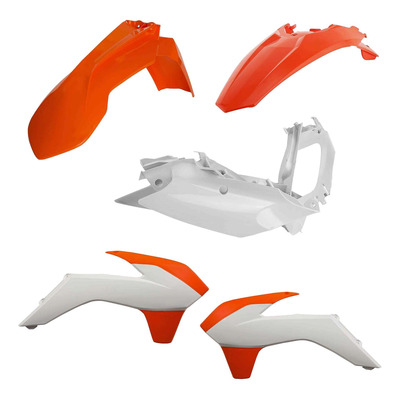 Kit Plastique ACERBIS Type Origine Réplica 2016 Blanc / Orange - KTM EXC / EXCF 14-16