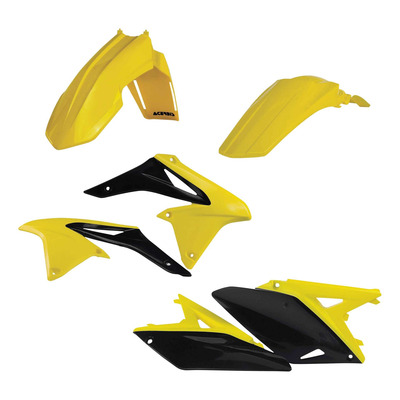 Kit Plastique ACERBIS Type Origine Réplica 2017 Jaune / Noir - Suzuki 250 RMZ 10-18