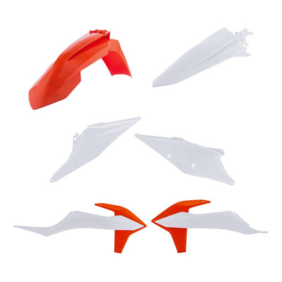 Kit Plastique ACERBIS Type Origine Réplica 2020 Blanc / Orange - KTM SX / SXF 19-22