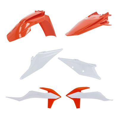 Kit Plastique ACERBIS Type Origine Réplica 2021 Blanc / Orange - KTM SX / SXF 19-22