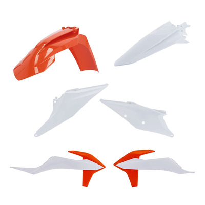 Kit Plastique ACERBIS Type Origine Réplica 2022 Blanc / Orange - KTM SX / SXF 19-22