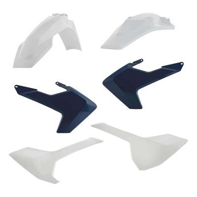 Kit Plastique ACERBIS Type Origine Réplica Blanc / Bleu Nuit - Husqvarna TE / FE 17-19