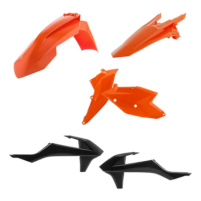 Kit Plastique ACERBIS Type Origine Réplica Orange / Noir - KTM EXC / EXCF 17-19
