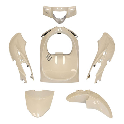 Kit plastique blanc perle 6 pièces Piaggio Liberty 125 2015-23