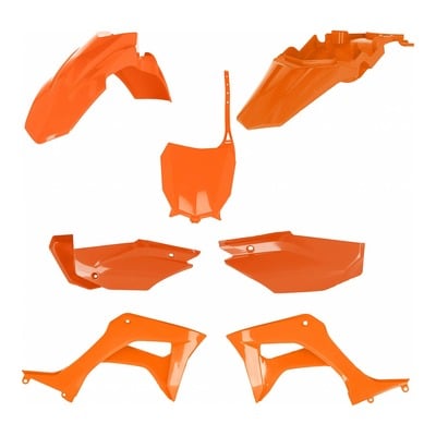 Kit plastique complet Acerbis Honda CRF 110F 19-23 Orange Brillant