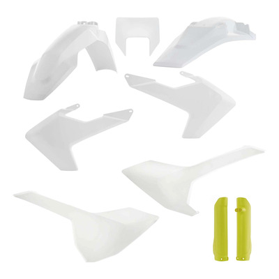 Kit plastique complet Acerbis Husqvarna 250 FE 17-19 Blanc/Jaune Brillant