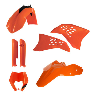 Kit plastique complet Acerbis KTM EXC/EXC-F 08-11 Orange Brillant