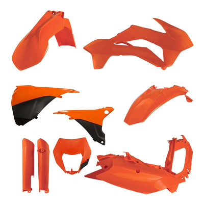 Kit plastique complet Acerbis KTM EXC/EXC-F 14-16 Orange Brillant