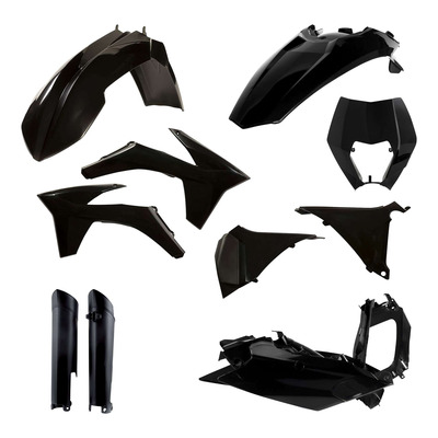 Kit plastique complet Acerbis KTM EXC/EXCF 12-13 Noir Brillant