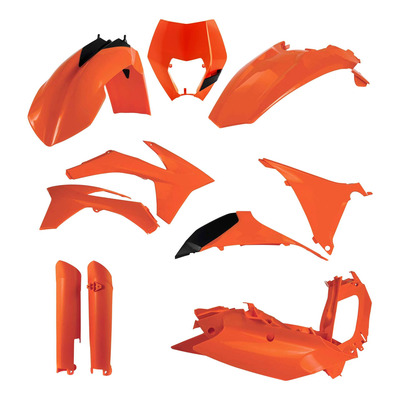 Kit plastique complet Acerbis KTM EXC/EXCF 12-13 Orange Brillant