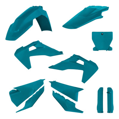 Kit Plastique Complet ACERBIS Type Origine Turquoise Métallisé - Husqvarna TC / FC 19-22