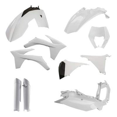 Kit Plastique Complet ACERBIS Type Origine Blanc - KTM EXC / EXCF 12-13