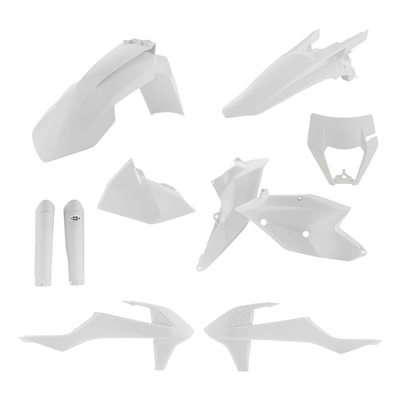 Kit Plastique Complet ACERBIS Type Origine Blanc - KTM EXC / EXCF 17-19