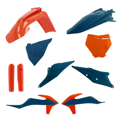 Kit Plastique Complet ACERBIS Type Origine Bleu / Orange - KTM SX / SXF 19-22