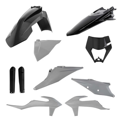 Kit Plastique Complet ACERBIS Type Origine Gris / Noir - KTM EXC / EXCF 20-23