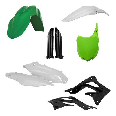 Kit Plastique Complet ACERBIS Type Origine Noir / Vert / Blanc - KTM 450 SXF 13-15