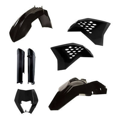 Kit Plastique Complet ACERBIS Type Origine Noir - KTM EXC / EXCF 08-11