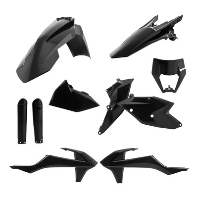 Kit Plastique Complet ACERBIS Type Origine Noir - KTM EXC / EXCF 17-19