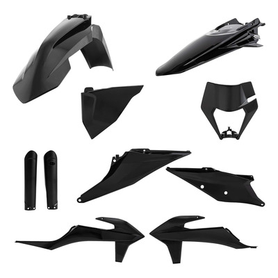 Kit Plastique Complet ACERBIS Type Origine Noir - KTM EXC / EXCF 20-23