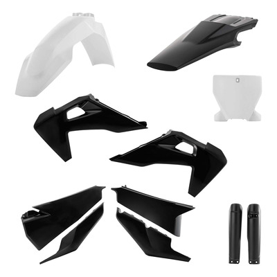 Kit Plastique Complet ACERBIS Type Origine Noir / Blanc - Husqvarna TC / FC 19-22