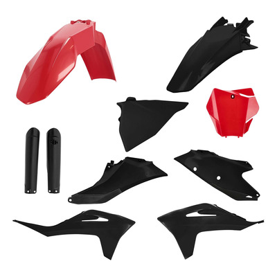 Kit Plastique Complet ACERBIS Type Origine Noir / Rouge - Gasgas MC / MCF 21-23
