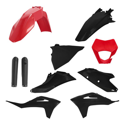 Kit Plastique Complet ACERBIS Type Origine Noir / Rouge - Gasgas EC / ECF 21-23