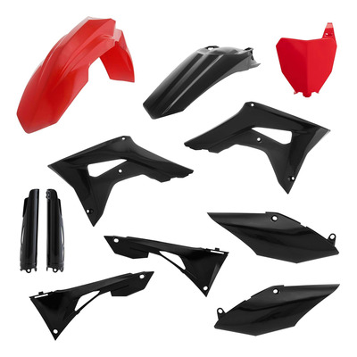 Kit Plastique Complet ACERBIS Type Origine Noir / Rouge - Honda 450 CRF-R 19-20