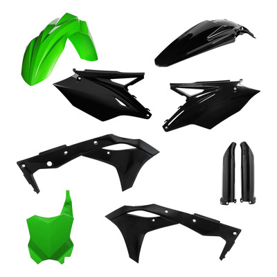 Kit Plastique Complet ACERBIS Type Origine Noir / Vert - Kawasaki 250 KXF 18-20