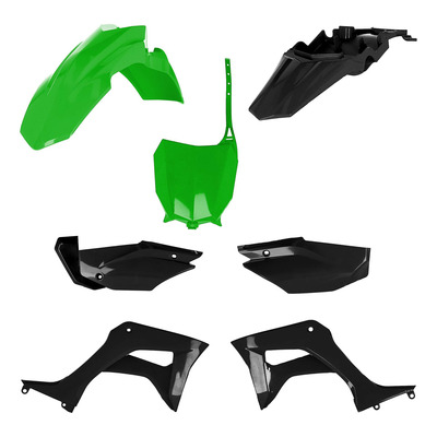 Kit Plastique Complet ACERBIS Type Origine Noir / Vert - Honda 110 CRF-F 19-24