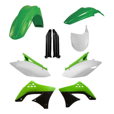 Kit Plastique Complet ACERBIS Type Origine Réplica 2009 Vert/Blanc/Noir - Kawasaki 450 KXF 09-11