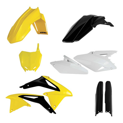 Kit Plastique Complet ACERBIS Type Origine Réplica 2013 Jaune / Noir / Blanc - Suzuki 450 RMZ 08-17