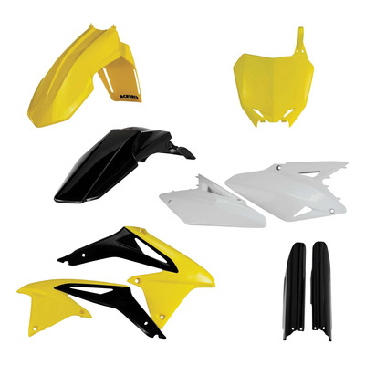 Kit Plastique Complet ACERBIS Type Origine Réplica 2014 Jaune / Noir / Blanc - Suzuki 450 RMZ 08-17