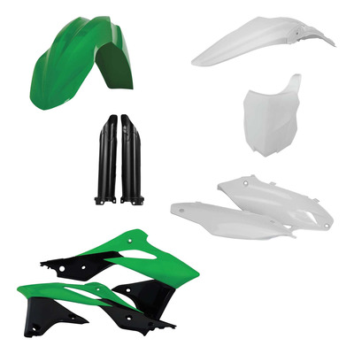 Kit Plastique Complet ACERBIS Type Origine Réplica 2014 Vert/Blanc/Noir - Kawasaki 250 KXF 13-16