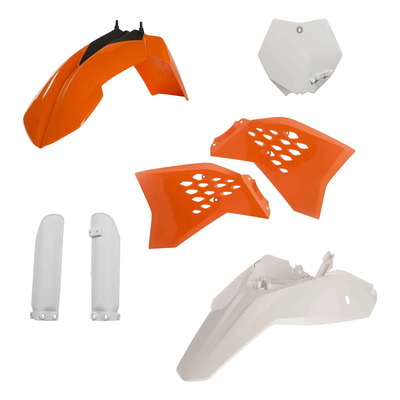 Kit Plastique Complet ACERBIS Type Origine Réplica Orange / Blanc - KTM 65 SX 09-11
