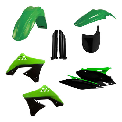 Kit Plastique Complet ACERBIS Type Origine Réplica 2009 Vert / Noir - Kawasaki 250 KXF 09-12