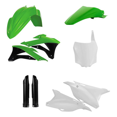 Kit Plastique Complet ACERBIS Type Origine Réplica 2016 Vert / Blanc / Noir - Kawasaki 85 KX 14-21