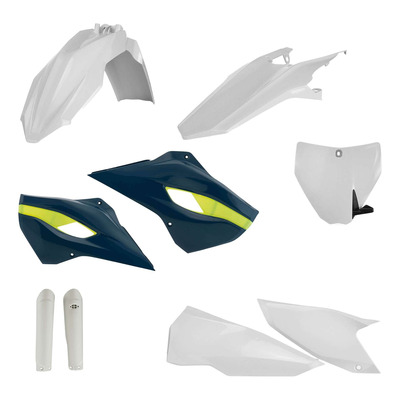 Kit Plastique Complet ACERBIS Type Origine Réplica Blanc / Bleu / Jaune - Husqvarna 250 FC 14-15