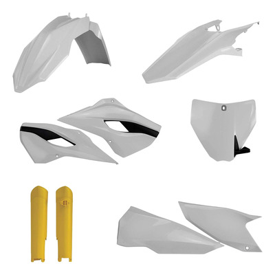 Kit Plastique Complet ACERBIS Type Origine Réplica Blanc / Jaune / Noir - Husqvarna TE / FE 14-15
