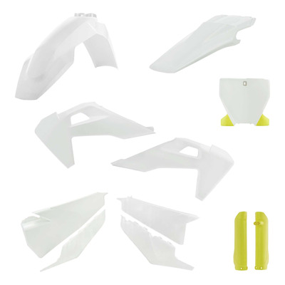 Kit Plastique Complet ACERBIS Type Origine Réplica Blanc / Jaune - Husqvarna TC / FC 19-22