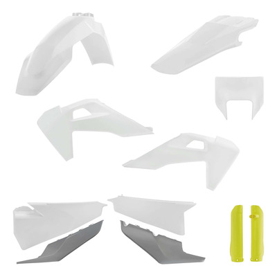 Kit Plastique Complet ACERBIS Type Origine Réplica Blanc / Gris / Jaune - Husqvarna TE / FE 20-23
